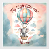 熱気球ゾウ ウィンドウサイン (シート)