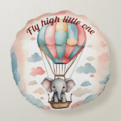熱気球ゾウ ラウンドクッション (裏面)