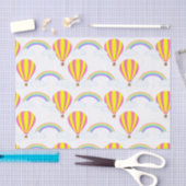 熱気球ティッシュペーパー – 白い背景 薄葉紙 (クラフト)