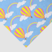 熱気球ティッシュペーパー – 青い背景 薄葉紙 (詳細)