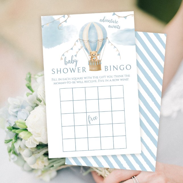 熱気球テディベア男の赤ちゃんシャワーゲーム (クリエイターアップロード済み)