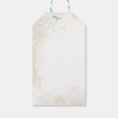 熱気球テディベア雲ベビーシャワー ギフトタグ (裏面)