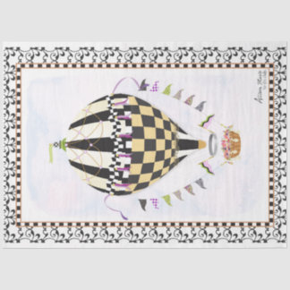 熱気球デコペお洒落ージ紙 薄葉紙