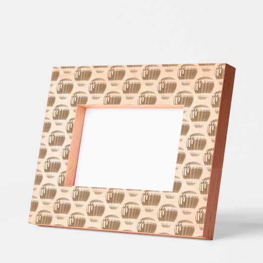 熱気球デザインエッチングフォトフレーム レーザー彫刻フレーム (左)