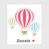 熱気球デザイン シール (シート)