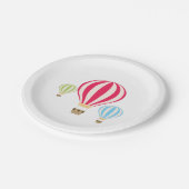 熱気球デザイン ペーパープレート (アングル)