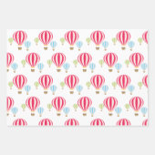 熱気球デザイン ラッピングペーパーシート (正面)