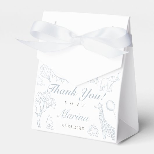 熱気球トイレベビーシャワー フェイバーボックス (正面サイド)