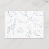 熱気球トイレベビースワーナーブックベビー エンクロージャーカード (裏面)