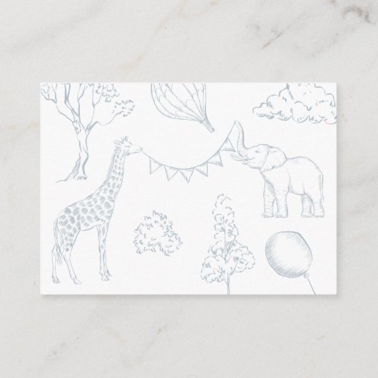 熱気球トイレベビースワーナーブックベビー エンクロージャーカード (裏面)