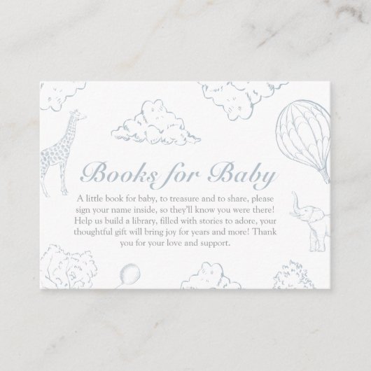 熱気球トイレベビースワーナーブックベビー エンクロージャーカード (正面)