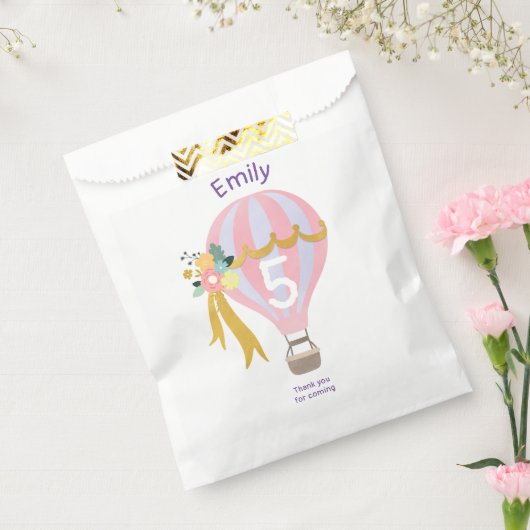 熱気球バースデーパーティーのお気に入りバッグ フェイバーバッグ (封をした状態)