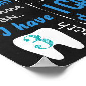 熱気球バースデーパーティーチョークボードの看板 ポスター (角)