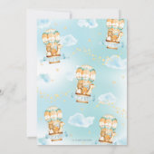 熱気球バーチャル男の赤ちゃんシャワーbyメール 招待状 (裏面)