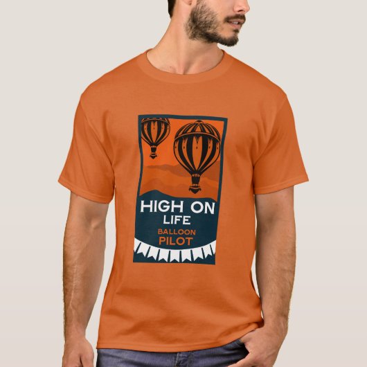 熱気球パイロット Tシャツ (正面)
