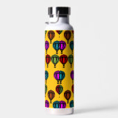 熱気球パターン（の模様が）ある球 ウォーターボトル (右面)