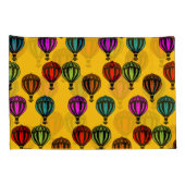 熱気球パターン（の模様が）ある球 枕カバー (裏面-右)