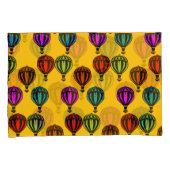 熱気球パターン（の模様が）ある球 枕カバー (正面右)