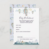 熱気球パーティーベビー予測カード エンクロージャーカード (正面/裏面)