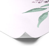 熱気球パープルゾウ歓迎サイン ポスター (角)