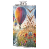 熱気球ビニールフラッ包まれたク フラスク (左)