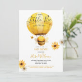 熱気球ビーが赤ちゃんシャワーを浴びる途中 招待状 (スタンド正面)
