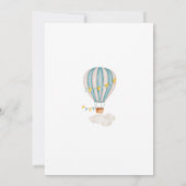 熱気球ファースト誕生日 招待状 (裏面)