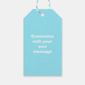 熱気球ファームアニマルパーソナライズされたツ ギフトタグ (裏面)