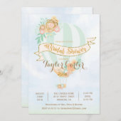 熱気球ブライダルシャワー招待状 招待状 (正面/裏面)