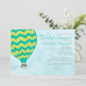 熱気球ブライダルシャワー招待状 招待状 (スタンド正面)