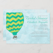 熱気球ブライダルシャワー招待状 招待状 (正面/裏面)