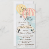 熱気球ブライダルシャワー 招待状 (正面)