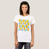 熱気球ブルークラウドホットエアバルーン Tシャツ (正面フル)