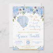 熱気球ブルーフローラシャワーボーイ 招待状 (正面)