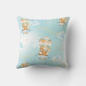 熱気球ベビーアニマルズボーイ子供部屋デコール クッション (裏面)
