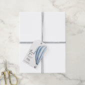 熱気球ベビーシャワーまたは誕生日ありがとう ギフトタグ (より糸付き)