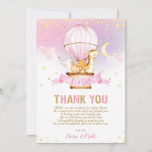 熱気球ベビーシャワージャングル動物ガール