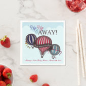 熱気球ベビーシャワーナプキン スタンダードカクテルナプキン (インサイチュ)