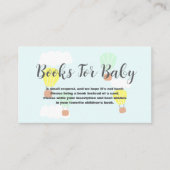 熱気球ベビーシャワーベビー エンクロージャーカード (正面)