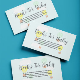 熱気球ベビーシャワーベビー エンクロージャーカード