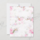 熱気球ベビーシャワー招待状 招待状 (裏面)