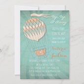 熱気球ベビーシャワー招待状 招待状 (正面)