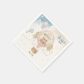 熱気球ベビーシャワー スタンダードカクテルナプキン (角)