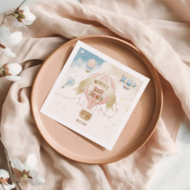 熱気球ベビーシャワー スタンダードカクテルナプキン