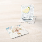 熱気球ベビーシャワー ペーパーコースター (インサイチュ)