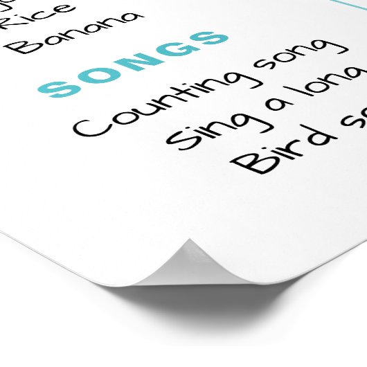 熱気球ボーイファースト誕生日マイルストーン ポスター (角)