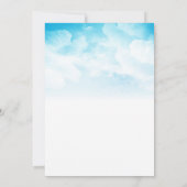 熱気球ボーイベビーシャワー招待状 招待状 (裏面)