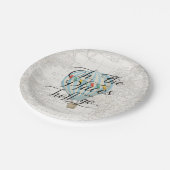 『熱気球ボーイ、行く場所を地図に描く』 ペーパープレート (アングル)