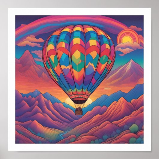 熱気球ポスター ポスター (正面)