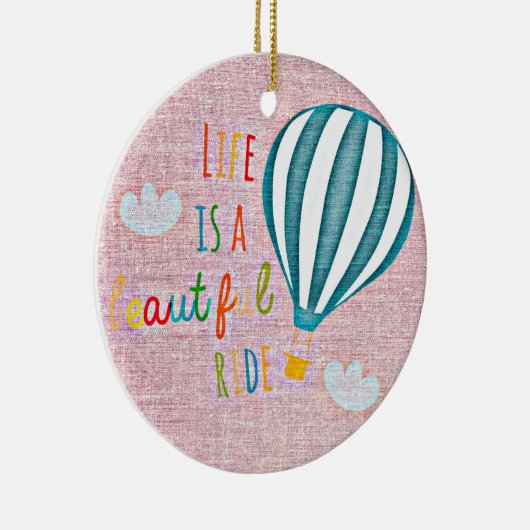熱気球ライフは美しい乗り物 セラミックオーナメント (右)